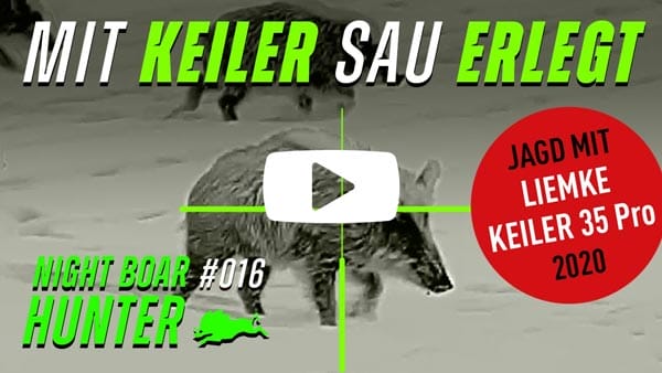 Video Mit dem Keiler eine Schnee Sau erlegt! Ich und der Liemke Keiler-35-Pro-2020