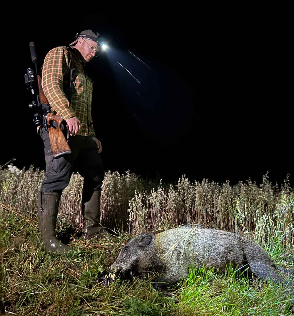 Fabian Prüller vom Jagdfux bei der Jagd